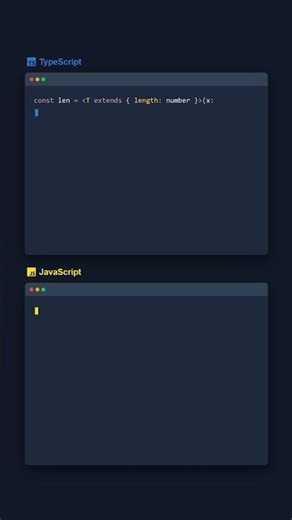 Generic Constraints — TypeScript vs JavaScript
