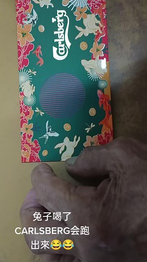 Intricate Floral Box Design Featuring Carlsberg