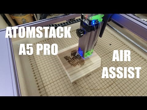 Atomstack A5 Pro Air Assist and Drag Chain Details