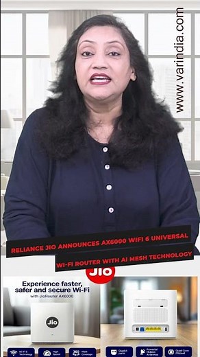 Reliance Jio announces AX6000 WiFi 6 universal Wi-Fi router with AI Mesh technology