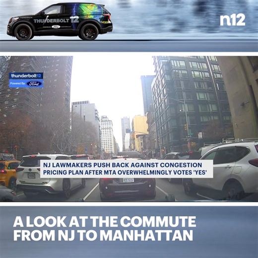 1.1K views | NYC COMMUTE: What is it like driving into Manhattan during the week? News 12's Chris Keating and Thunderbolt 12 took a look at traffic conditions amid the MTA's approval for New York City's #congestion pricing plan. MORE: https://tinyurl.com/4v74csny | News 12 New Jersey | Facebook
