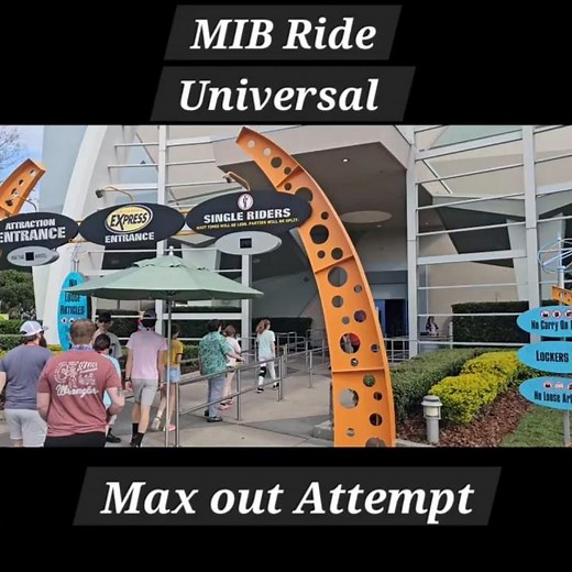 MIB Alien Attack Universal Orlando - Max out attempt