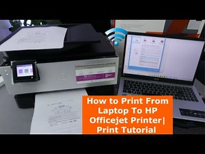 How to Print From Laptop To HP Officejet Printer| Print Tutorial