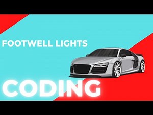 R8 Footwell & Enginebay Light while driving coding