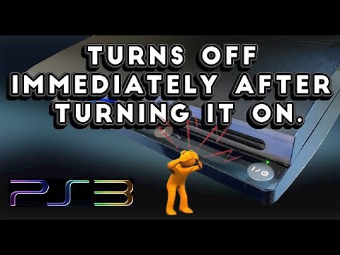Ps3 turns off immediately after turning it on.