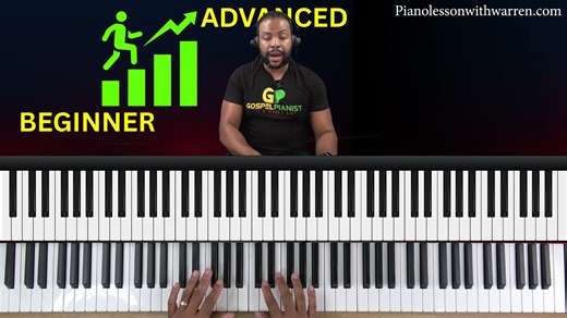 What to Practice at Every Piano Level: A Complete Guide (Beginner To Advanced) In this video, I break down the full journey from beginner to advanced gospel piano, outlining exactly what to practice at each level to make real progress. I cover essential skills like major and minor scales, arpeggios, blocked and broken chords, chord progressions (like 1-4-5 and 2-5-1), ear training, and transcription. Whether you're working on finger technique, music theory, improvisation, or reharmonization, thi