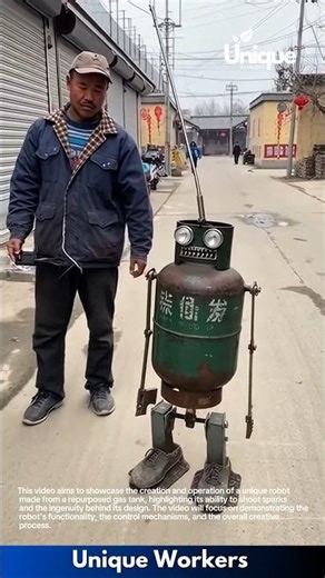 Gas tank robot: sparks of creativity