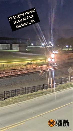 23K views · 992 reactions | 17 Engine Power Move at Fort Madison, IA #fortmadison #BNSF #bnsfrailway #trains #Railroads #railfans #railroads_of_america #railfans_of_instagram #virtualrailfan #powermove #SeeTracksThinkTrain https://linktr.ee/virtualrailfan | Virtual Railfan | Facebook