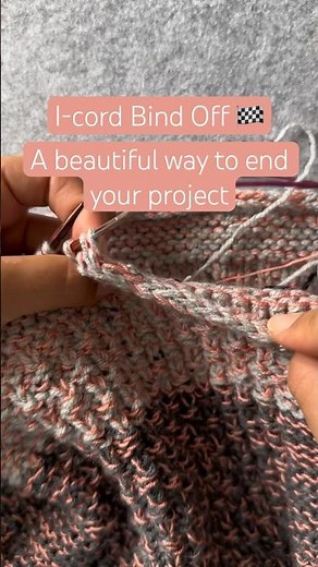 I-Cord Bind Off Knitting Tutorial