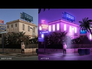 How to Edit SYNTHWAVE ART in PicsArt Mobile - Deny King