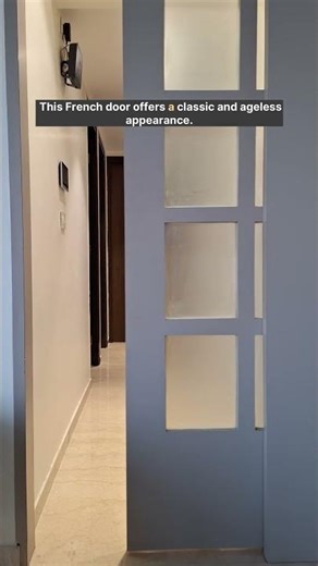 This French Sliding Door Transformed Our Mumbai Apartment! 🚪 | Sliding Door Partition Idea