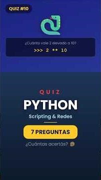 ¿Cuánto es 2**10 en Python? 🐍 Quiz Python para Redes #10 #PythonParaRedes #Scripting #QuizPython