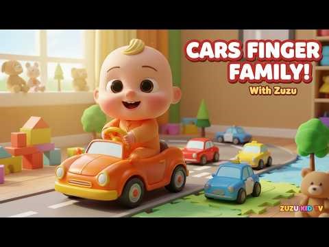 Cars Finger Family Nursery Rhyme with Zuzu – Sing, Drive & Count
