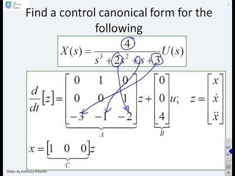 State space 6 - equivalent models for a given transfer function
