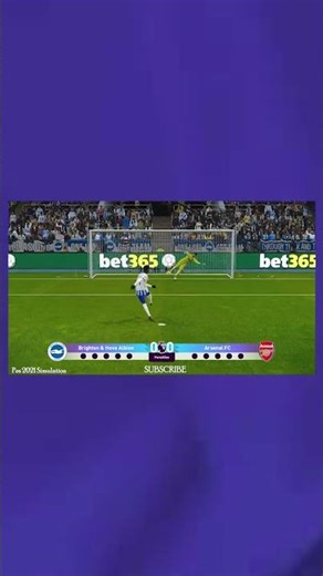 Brighton Vs Arsenal | EPL Penalty | Football PES 21 Simulation #shorts