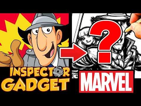 MARVEL ARTIST draws INSPECTOR GADGET! Drawing 500+ 80s CHARACTERS Part 14!