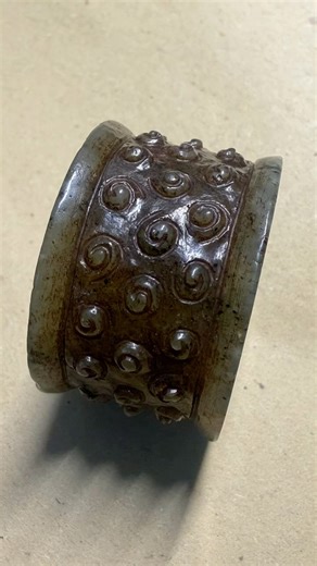 #WarringStatesJade #JadeZhi #HetianNephrite #AncientJade#ChineseAntiques #ArchersThumbRing