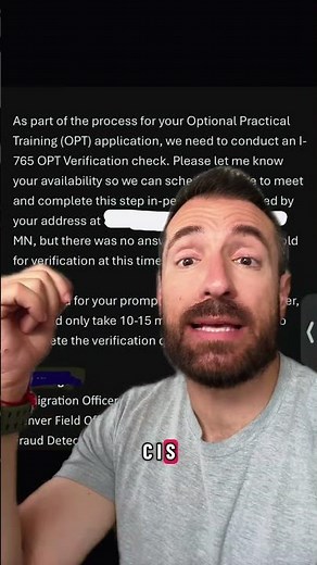 USCIS I-765 OPT Verification: Home visits and agents calling students! #studentvisa #immigration