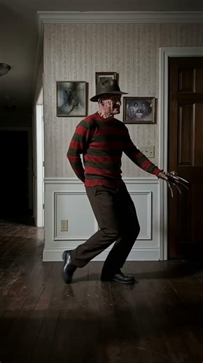 JordanBarrett Alien Freddy Kruger walk #jordanbarrett #walk #creepy #ai #kling #motioncontrol #alien