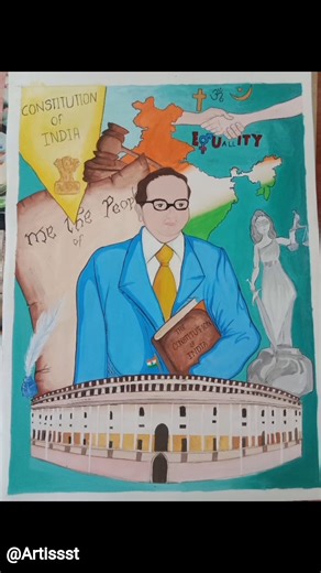 “Creating little magic, one step at a time ✨🎨 #ArtFlow #postermaking #26thNovember”