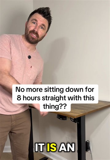 I didn’t realize how bad sitting all day was until I stopped doing it. This electric desk moves up and down with one button, so I can switch from sitting to standing in seconds. No cranks, no effort, just press a button and keep working. It completely changed how my workday feels and honestly makes me more productive without trying. One of those upgrades that actually makes sense. #StandingDesk #DeskSetup #WorkFromHome #ProductivityTok #TikTokShop