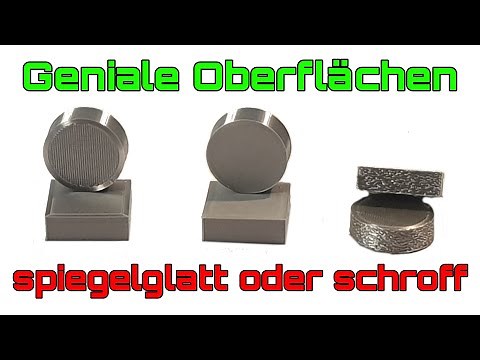Tolle Oberflächen mit dem 3D Drucker erstellen, glätten, bügel unregelmässige Oberflächen