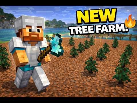 Easy & Fast Tree Farm in Minecraft Survival