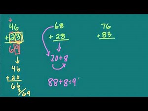 Left to Right Addition with 2 digit numbers