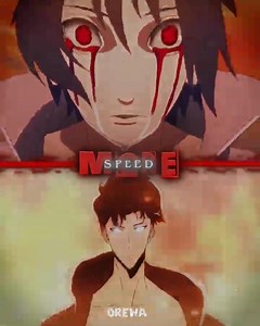 Sasuke Adult EMS + Rinnegan Vs Jin woo (Anime)
