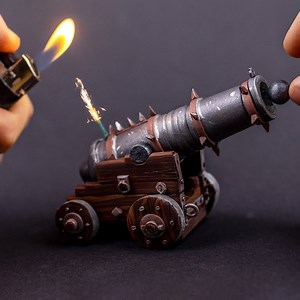 830K views · 8.3K reactions | Today we are building a Pirate Canon with polymer clay and fill it with black powder and a clay canon ball. Will it shoot the ball? This experiment has been on my mind for a long time :D | ClayClaim | Facebook