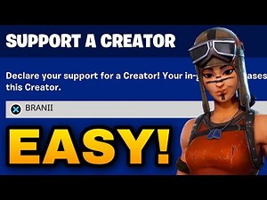 HOW TO GET A SUPPORT A CREATOR CODE IN FORTNITE 2024!