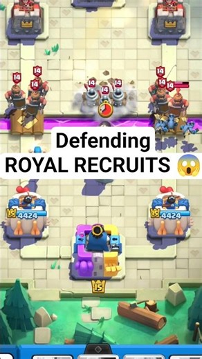 How to Defend Royal Recruits | Clash Royale Shorts