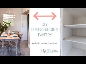 How To Build A Freestanding Pantry Cabinet Storage