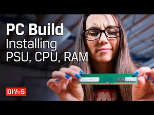 PC Build – Installing CPU, RAM, Cooling – DIY in 5 PC Build Part 5