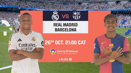 Startimes kumenogaaaa,LA LIGA ni yamoto🔥🔥🔥🔥 EL CLASICOOOOOO HIYOOOOO Usikose mechi kali baina ya REAL MADRID dhidi ya BARCELONA Oktoba 26 Saa 04:00 USIKU kupitia chaneli #SportsPremium ndani ya startimes . Usipitwe! Lipia mapema Kifurushi chako.... Antena >Uhuru Tsh7500/= kwa Wiki. Dishi >Smart Tsh8000/= kwa Wiki. #LaLiga #Barcelona #FCB #ManCity #startimessports | StarTimes