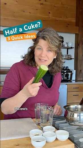 Half cucumber in your fridge? Use it before it goes soft. Make one of these three ideas.