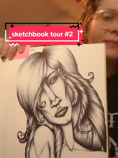 another tour! a different book 😆 these are from 2019 #sketchbook #skyrim #skyrimfanart #disabledartist