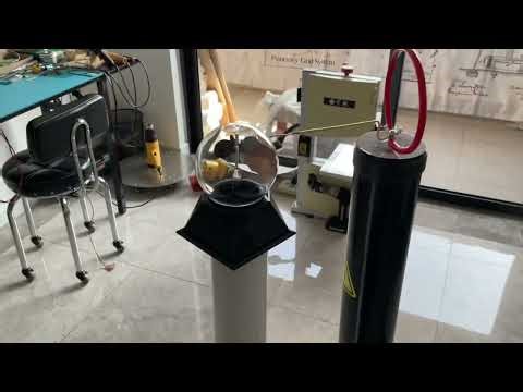 20241210 radiometer rotate under the pressure and heat from the brust of tesla coil (1) day light