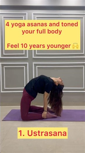 4 simple yoga asanas #yoga #motivation #exercise #homeworkout #fitnessmotivation #healthy
