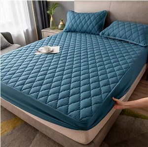 [Hot Item] Bedding Set Cotton Skin-Friendly Fabric Bed Cover Waterproof Mattress Protector