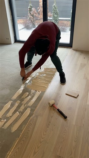 quick parquet installation #construction #diy #parquet