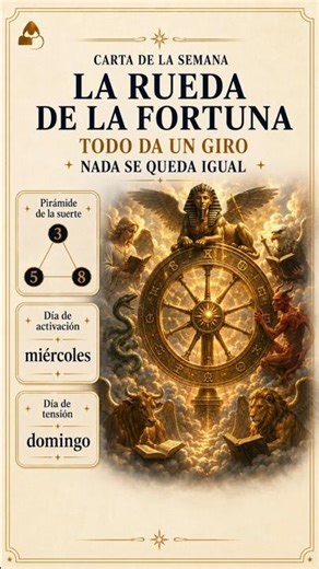 La Rueda de la Fortuna | Carta de la semana Tarot
