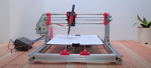 Un plotter CNC casero hecho con piezas recicladas de una impresora | BricoGeek.com