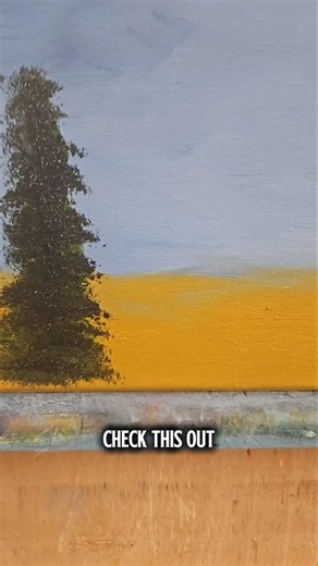 About a Tree | 8x10 Minimalist Oil Landscape Painting