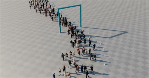 New Crowd Simulation Blender Add-On Released