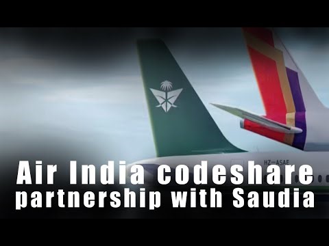 Air India codeshare partnership with Saudia #airindia #saudi