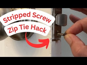 Stripped Screw & Zip Tie Hack | Using Cable Ties as Anchors | DIY Hacks, Tips and Tricks |