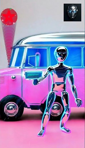 Ice Cream TruckRobot transformation, robot ai, walking robot, robot humanoid