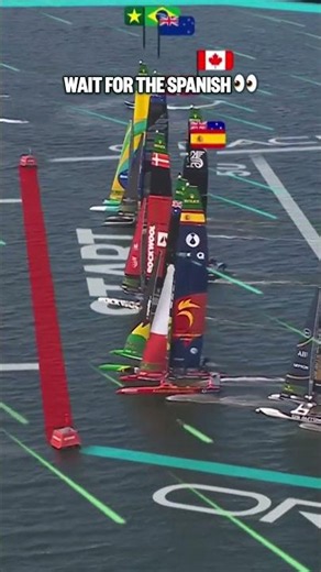 They came out of nowhere 😮‍💨 #SailGP #sailing #racing