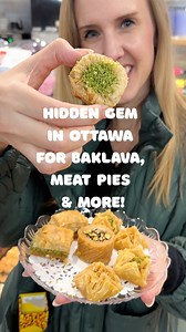 Ottawa, I think I just found my favourite spot for baklava. Hidden in the back of one of the city’s oldest middle eastern grocers (35 years family owned & operated) is a delicious hot buffet; shawarma station; bakery, both savoury (think meat pies) and sweet (think baklava, cookies and cakes); and ready to-go prepared food to grab and eat at home. Everything in their hot food section and prepared foods section is made in house. And like I said THAT baklava was perfect to my taste. Super fresh, l